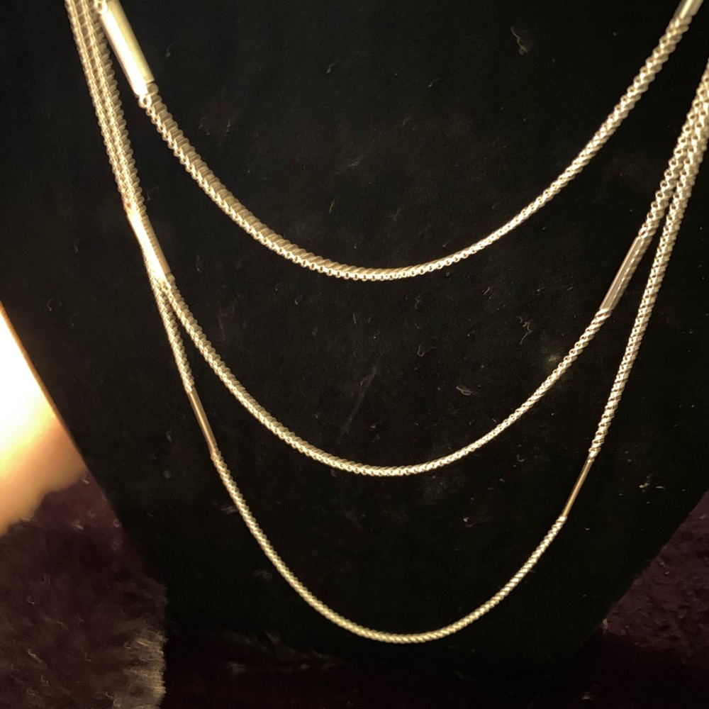 Silpada 3 tier chain necklace